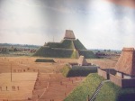 Artist's rendering of "Monks Mound" at Cahokia.