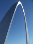 The Gateway Arch, up close and personal.